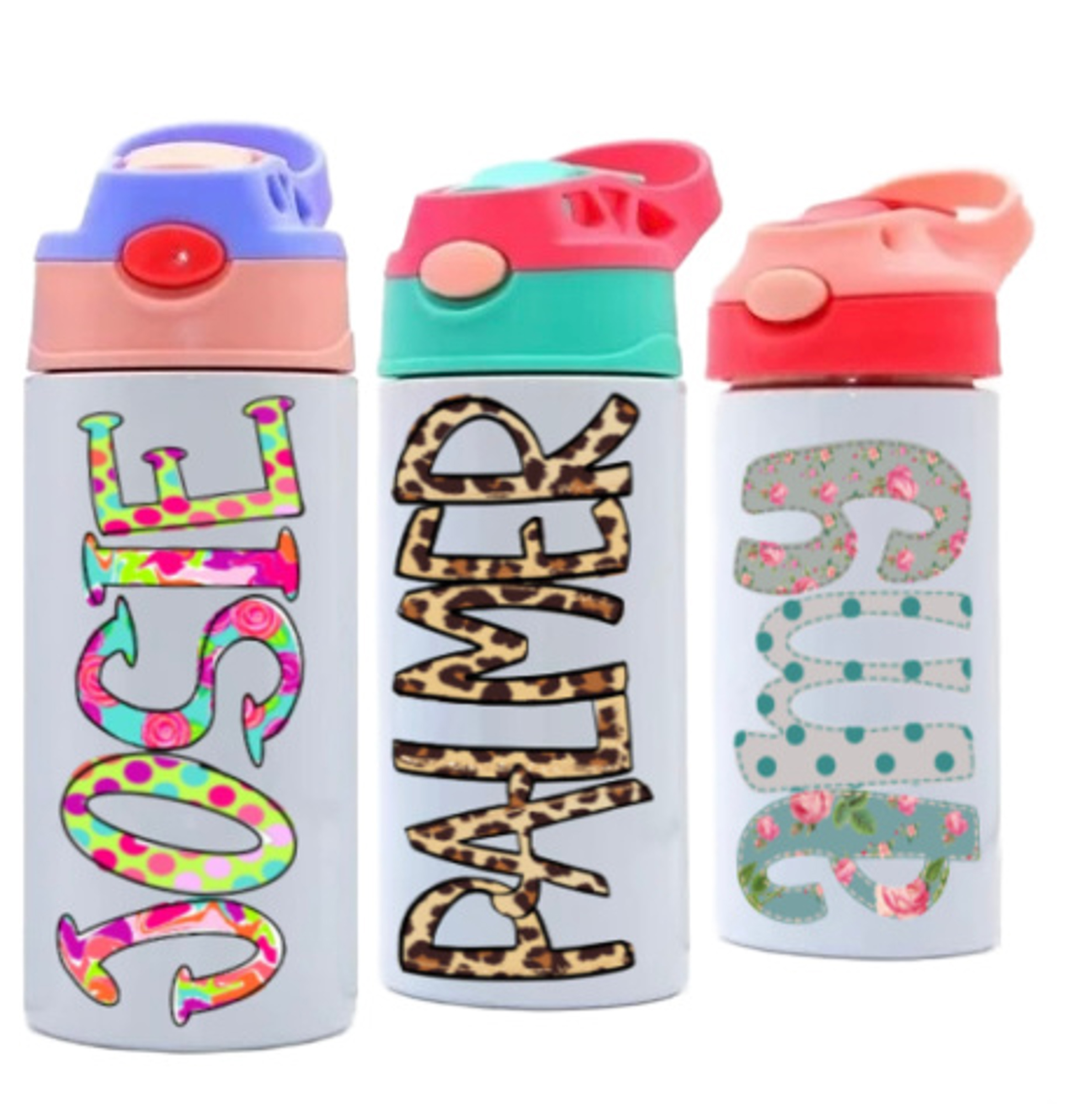 Personalized Alphabet Soup Water Bottle 48 Alpha Choices Jane